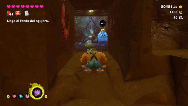 Donkey Kong Bananza - Ubicación del plátano 22 en Estrato del vertedero