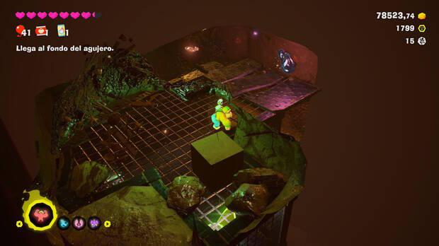 Donkey Kong Bananza - Ubicación del fósil Lirio de mar (variante) 16 en Estrato del vertedero
