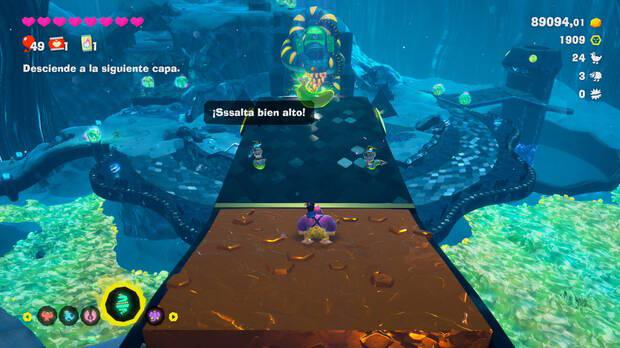 Donkey Kong Bananza - Ubicación del plátano 13 en Estrato del desierto