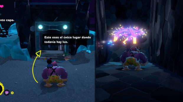 Donkey Kong Bananza - Ubicación del plátano 32 en Estrato del desierto