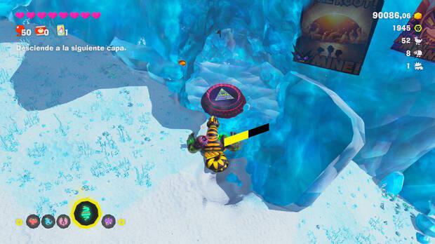 Donkey Kong Bananza - Ubicación del plátano 55 en Estrato del desierto