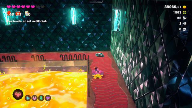 Donkey Kong Bananza - Ubicación del fósil Pájaro platanero 34 en Estrato del desierto