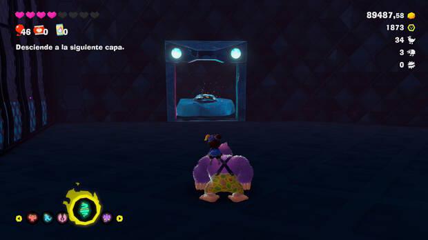 Donkey Kong Bananza - Ubicación del fósil Pájaro platanero 35 en Estrato del desierto