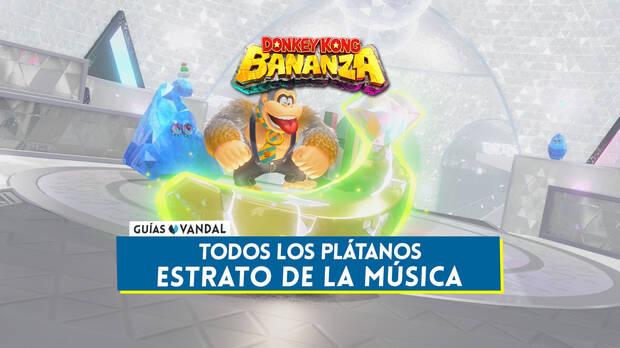 Donkey Kong Bananza - Todos los plátanos de Estrato de la música y cómo conseguirlos