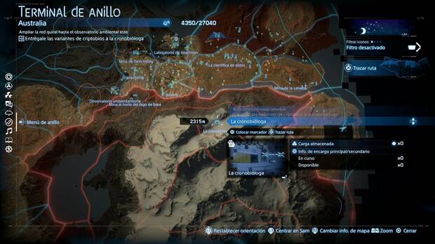 Death Stranding 2 - Instalaciones, ubicación de La cronobióloga