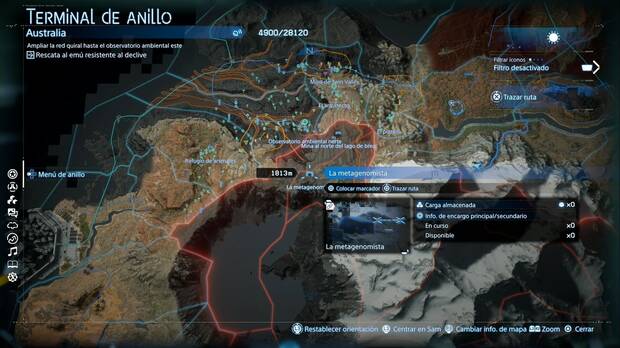 Death Stranding 2 - Instalaciones, ubicación de La metagenomista