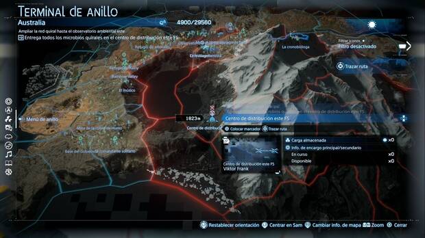Death Stranding 2 - Instalaciones, ubicación del Centro de distribución este F5