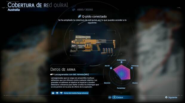 Death Stranding 2 - Armas, Lanzagranadas con det. remota [MU]