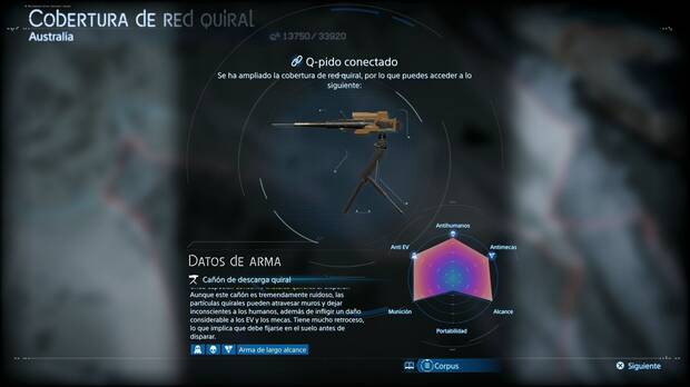 Death Stranding 2 - Armas, Cañón de descarga quiral