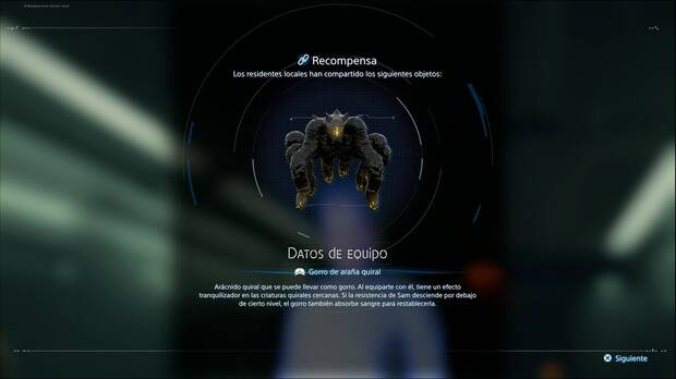 Death Stranding 2 - Equipación y herramientas, Gorro de araña quiral