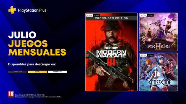 Juegos PS Plus julio
