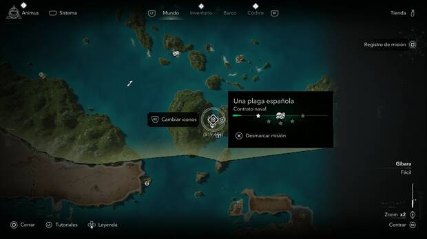 Assassin's Creed Black Flag Resynced - Contratos navales, ubicaci�n de la misi�n naval Una plaga espa�ola en Gran Inagua