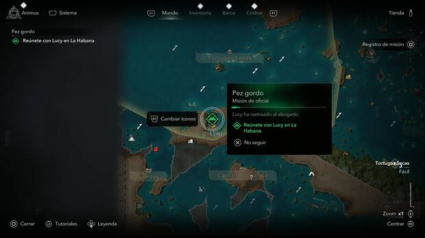 Assassin's Creed Black Flag Resynced - Misiones de oficial, Pez gordo; punto donde se activa la misi�n en La Habana