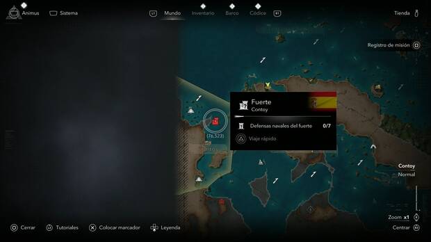 Assassin's Creed Black Flag Resynced - Fuertes, ubicaci�n del fuerte de Contoy