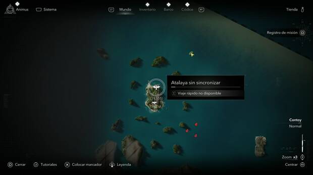 Assassin's Creed Black Flag Resynced - Atalayas en Conto, ubicaci�n de una de las atalayas de la Isla del Sacrificio