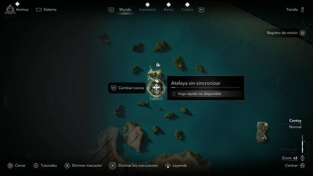 Assassin's Creed Black Flag Resynced - Atalayas en Conto, ubicaci�n de una de las atalayas de la Isla del Sacrificio