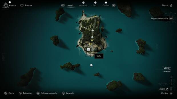 Assassin's Creed Black Flag Resynced - Tesoros en Contoy, ubicaci�n de uno de los cofres del tesoro de la Isla de los Sacrificios
