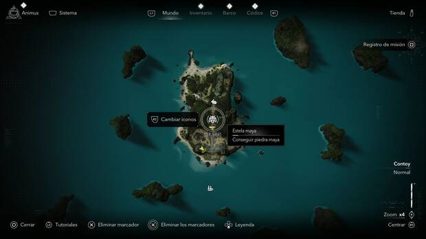 Assassin's Creed Black Flag Resynced - Estelas mayas en Contoy, ubicaci�n de la estela maya de la Isla de los Sacrificios