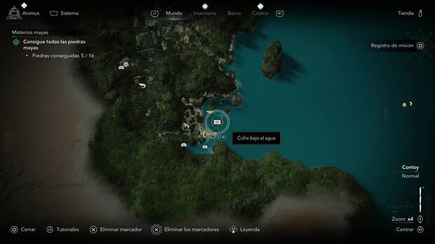 Assassin's Creed Black Flag Resynced - Tesoros en Contoy, ubicaci�n de uno de los cofres del tesoro de Tulum
