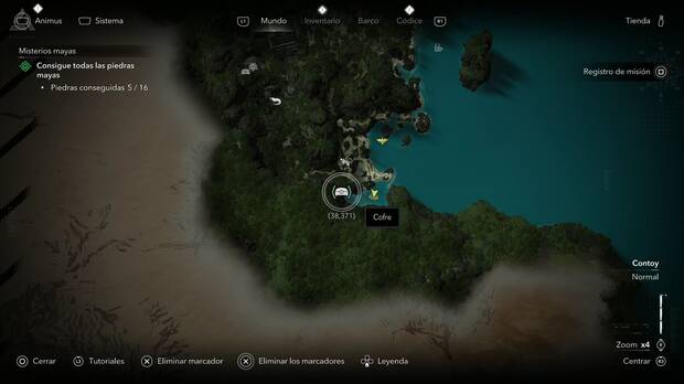 Assassin's Creed Black Flag Resynced - Tesoros en Contoy, ubicaci�n de uno de los cofres del tesoro de Tulum