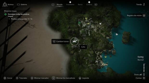 Assassin's Creed Black Flag Resynced - Tesoros en Contoy, ubicaci�n de uno de los cofres del tesoro de Tulum