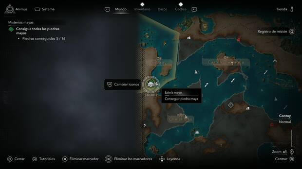 Assassin's Creed Black Flag Resynced - Estelas mayas, ubicaci�n de la estela maya de Tulum