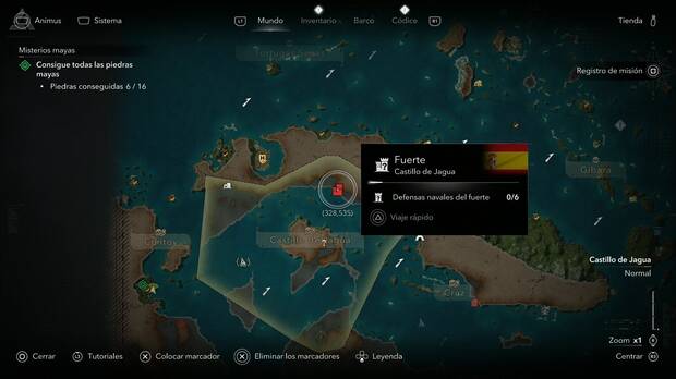 Assassin's Creed Black Flag Resynced -  Fuertes, ubicaci�n del Fuerte del Castillo de Jagua