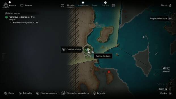 Assassin's Creed Black Flag Resynced - Archivos de datos, ubicaci�n del archivo Cadena de mensajes interceptados en la zona norte de Tulum, regi�n de Contoy