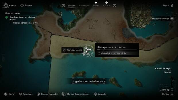 Assassin's Creed Black Flag Resynced - Atalayas en Castillo de Jagua, ubicaci�n de la atalaya de Arroyos