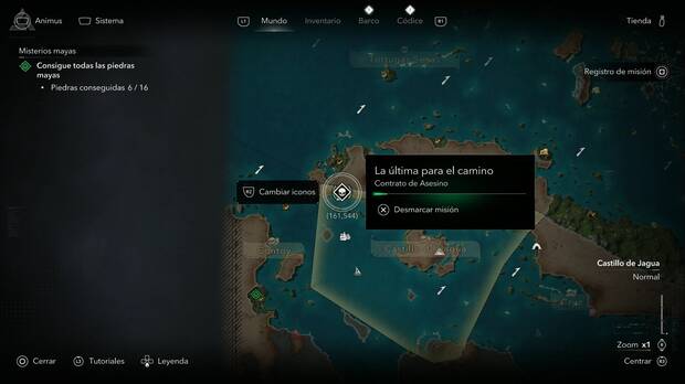 Assassin's Creed Black Flag Resynced - Contratos de Asesino, ubicaci�n del contrato La �ltima para el camino en Arroyos, Castillo de Jagua