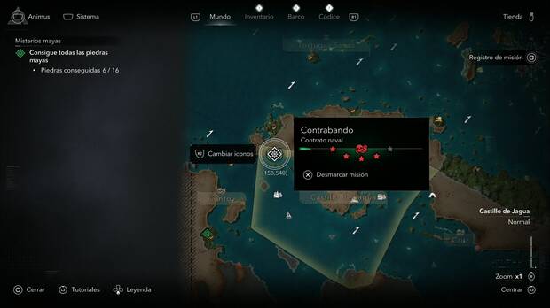 Assassin's Creed Black Flag Resynced - Contratos navales, punto donde se puede activar la misi�n Contrabando