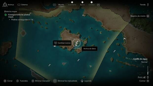 Assassin's Creed Black Flag Resynced - Archivos de datos, ubicaci�n del archivo Entrada de diario digitalizada en la zona suroeste de la Isla de Pinos