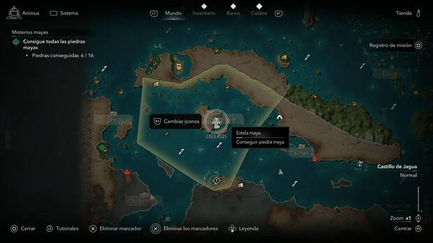 Assassin's Creed Black Flag Resynced - Estelas mayas en Castillo de Jagua, ubicaci�n de la estela maya de la zona suroeste de la Isla de Pinos