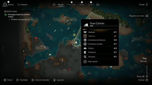 Assassin's Creed Black Flag Resynced - Cazas templarias, Op�a Apito; ubicaci�n de Op�a Apito en el muelle de Gran Caim�n