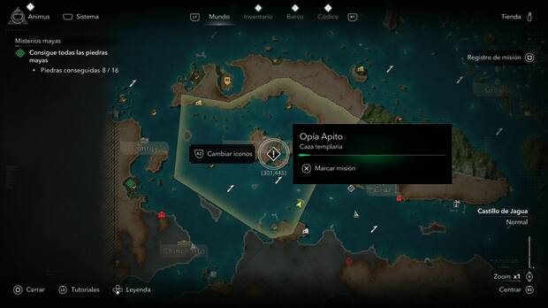 Assassin's Creed Black Flag Resynced - Cazas templarias, Op�a Apito; ubicaci�n de Op�a Apito en la Isla de Pinos