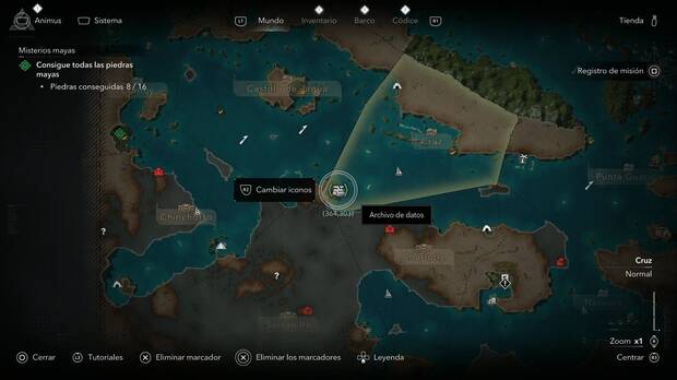 Assassin's Creed Black Flag Resynced - Archivos de datos, ubicaci�n del archivo La invocaci�n del mentor en Gran Caim�n, regi�n de Cruz