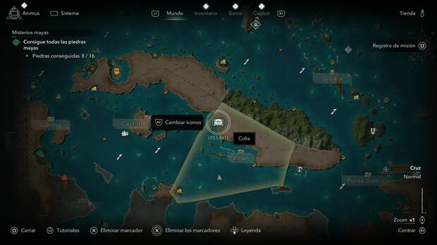 Assassin's Creed Black Flag Resynced - COfres en Cruz, ubicaci�n del cofre de la Cueva de San Juan
