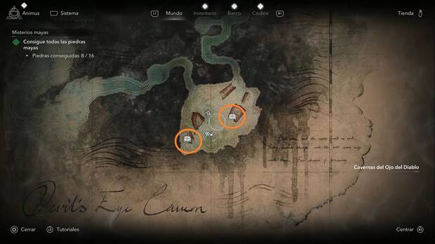 Assassin's Creed Black Flag Resynced - Pecios hundidos, Cavernas del Ojo del Diablo, cofres de la zona inicial