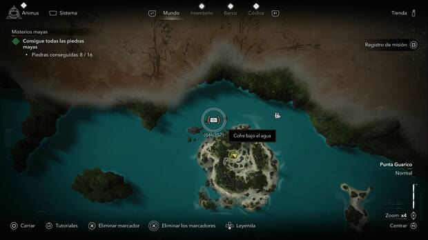 Assassin's Creed Black Flag Resynced - Cofres en Punta Guarico, ubicaci�n de uno de los cofres de la Bah�a Cumberland