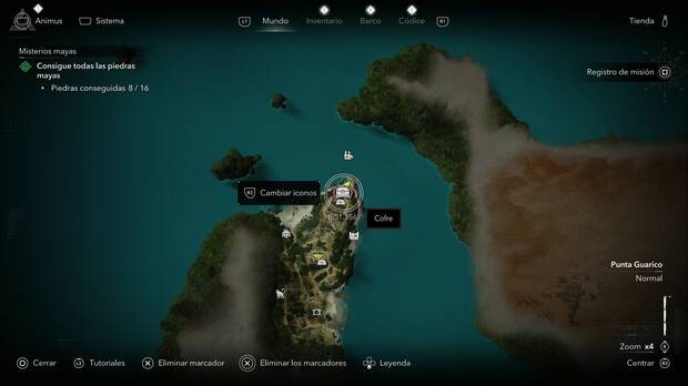 Assassin's Creed Black Flag Resynced - Cofres de Punta Guarico, ubicaci�n de uno de los cofres de Tortuga