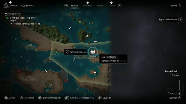 Assassin's Creed Black Flag Resynced - Mapas del tesoro, ubicaci�n del mapa del tesoro de Matanzas
