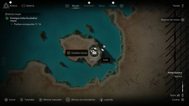 Assassin's Creed Black Flag Resynced - Tesoros en Punta Guarico, ubicaci�n de uno de los tesoros de Petite Caverne