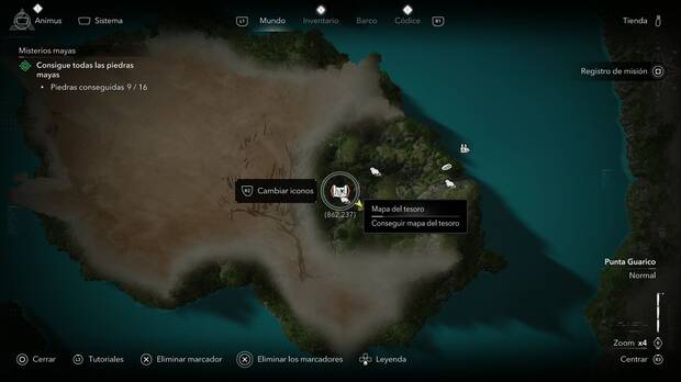 Assassin's Creed Black Flag Resynced - Mapas del tesoro, ubicaci�n del mapa del tesoro de Tulum