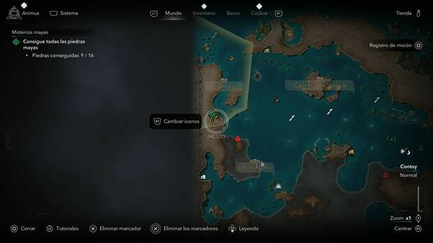 Assassin's Creed Black Flag Resynced - Mapas del tesoro, ubicaci�n del tesoro de Tulum