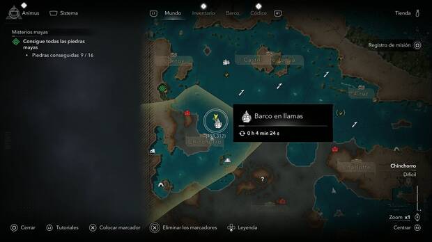 Assassin's Creed Black Flag Resynced - Barcos en llamas, ubicaci�n de barco en llamas