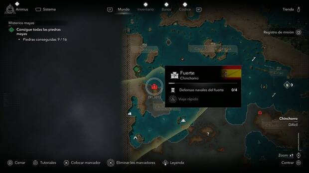 Assassin's Creed Black Flag Resynced - Fuertes, ubicaci�n del cofre de Chinchorro