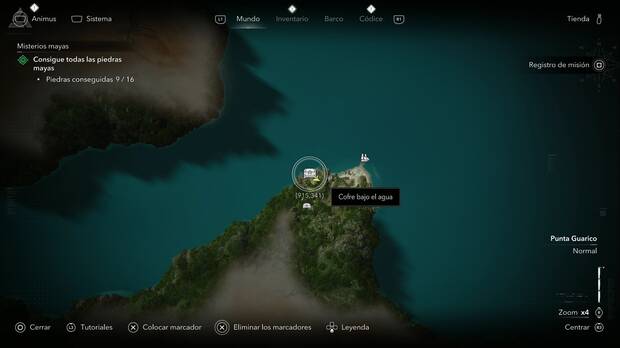 Assassin's Creed Black Flag Resynced - Tesoros en Punta Guarico, ubicaci�n de uno de los cofres de Caracol