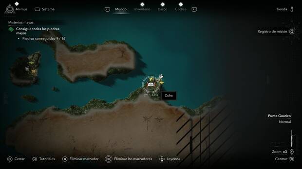 Assassin's Creed Black Flag Resynced - Tesoros en Punta Guarico, ubicaci�n de uno de los cofres de Caracol