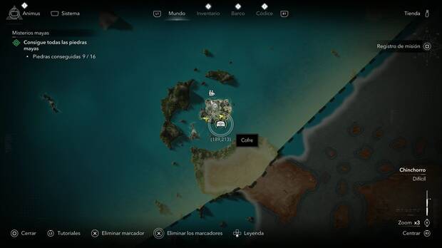 Assassin's Creed Black Flag Resynced - Tesoros en Chinchorro, ubicaci�n de uno de los cofres de Santanilla