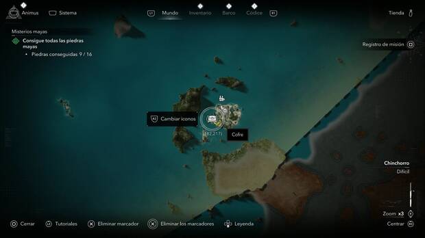 Assassin's Creed Black Flag Resynced - Tesoros en Chinchorro, ubicaci�n de uno de los cofres de Santanilla